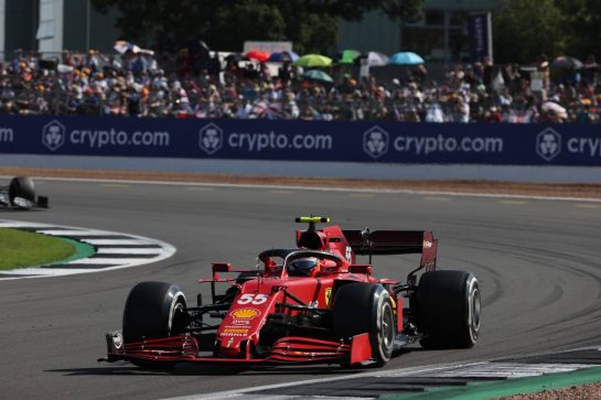 Carlos Sainz Jr (ESP) Ferrari SF-21.
18.07.2021. Formula 1 World Championship, Rd 10, British Grand Prix, Silverstone, England, Race Day.
- www.xpbimages.com, EMail: requests@xpbimages.com &copy; Copyright: Batchelor / XPB Images