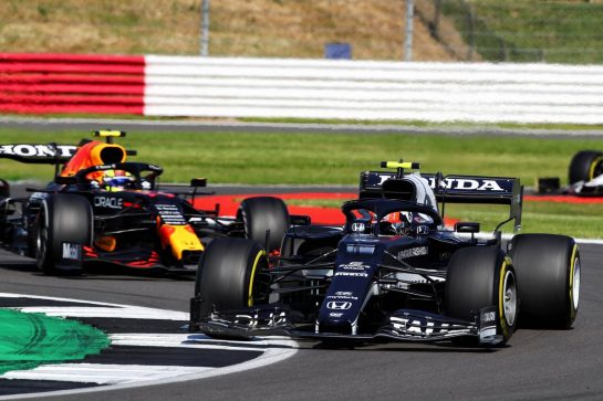 Pierre Gasly (FRA) AlphaTauri AT02.
18.07.2021. Formula 1 World Championship, Rd 10, British Grand Prix, Silverstone, England, Race Day.
 - www.xpbimages.com, EMail: requests@xpbimages.com &copy; Copyright: Davenport / XPB Images