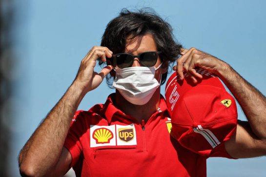 Carlos Sainz Jr (ESP) Ferrari.
29.07.2021. Formula 1 World Championship, Rd 11, Hungarian Grand Prix, Budapest, Hungary, Preparation Day.
- www.xpbimages.com, EMail: requests@xpbimages.com © Copyright: Moy / XPB Images