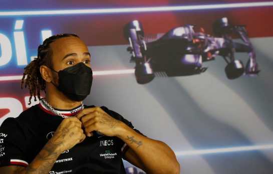 Lewis Hamilton (GBR) Mercedes AMG F1 in the FIA Press Conference.
29.07.2021. Formula 1 World Championship, Rd 11, Hungarian Grand Prix, Budapest, Hungary, Preparation Day.
- www.xpbimages.com, EMail: requests@xpbimages.com © Copyright: FIA Pool Image for Editorial Use Only