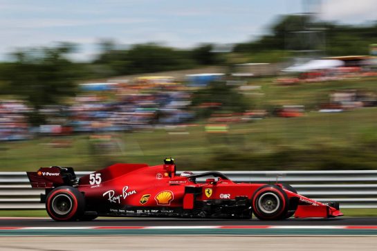 Carlos Sainz Jr (ESP) Ferrari SF-21.
31.07.2021. Formula 1 World Championship, Rd 11, Hungarian Grand Prix, Budapest, Hungary, Qualifying Day.
- www.xpbimages.com, EMail: requests@xpbimages.com &copy; Copyright: Moy / XPB Images