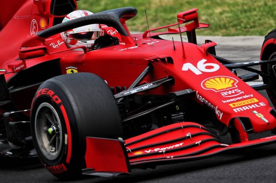 Charles Leclerc (MON) Ferrari SF-21.
31.07.2021. Formula 1 World Championship, Rd 11, Hungarian Grand Prix, Budapest, Hungary, Qualifying Day.
- www.xpbimages.com, EMail: requests@xpbimages.com &copy; Copyright: Batchelor / XPB Images