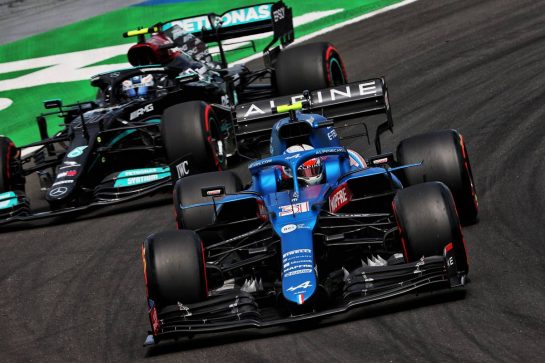 Esteban Ocon (FRA) Alpine F1 Team A521.
31.07.2021. Formula 1 World Championship, Rd 11, Hungarian Grand Prix, Budapest, Hungary, Qualifying Day.
- www.xpbimages.com, EMail: requests@xpbimages.com &copy; Copyright: Batchelor / XPB Images