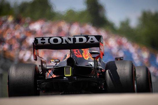 Max Verstappen (NLD) Red Bull Racing RB16B.
31.07.2021. Formula 1 World Championship, Rd 11, Hungarian Grand Prix, Budapest, Hungary, Qualifying Day.
- www.xpbimages.com, EMail: requests@xpbimages.com &copy; Copyright: Bearne / XPB Images