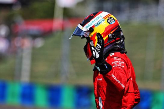 Carlos Sainz Jr (ESP) Ferrari crashed out of qualifying.
31.07.2021. Formula 1 World Championship, Rd 11, Hungarian Grand Prix, Budapest, Hungary, Qualifying Day.
- www.xpbimages.com, EMail: requests@xpbimages.com &copy; Copyright: Moy / XPB Images