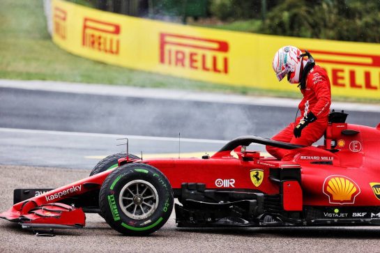 Charles Leclerc (MON) Ferrari SF-21 retired from the race.
01.08.2021. Formula 1 World Championship, Rd 11, Hungarian Grand Prix, Budapest, Hungary, Race Day.
- www.xpbimages.com, EMail: requests@xpbimages.com &copy; Copyright: Batchelor / XPB Images