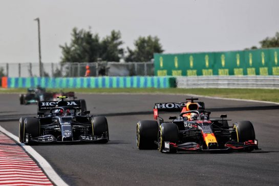 Max Verstappen (NLD) Red Bull Racing RB16B.
01.08.2021. Formula 1 World Championship, Rd 11, Hungarian Grand Prix, Budapest, Hungary, Race Day.
- www.xpbimages.com, EMail: requests@xpbimages.com &copy; Copyright: Batchelor / XPB Images