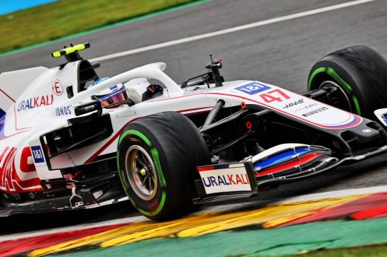 Mick Schumacher (GER) Haas VF-21.
28.08.2021. Formula 1 World Championship, Rd 12, Belgian Grand Prix, Spa Francorchamps, Belgium, Qualifying Day.
- www.xpbimages.com, EMail: requests@xpbimages.com © Copyright: Batchelor / XPB Images