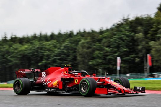 Carlos Sainz Jr (ESP) Ferrari SF-21.
28.08.2021. Formula 1 World Championship, Rd 12, Belgian Grand Prix, Spa Francorchamps, Belgium, Qualifying Day.
- www.xpbimages.com, EMail: requests@xpbimages.com © Copyright: Batchelor / XPB Images
