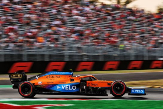 Lando Norris (GBR) McLaren MCL35M.
10.09.2021. Formula 1 World Championship, Rd 14, Italian Grand Prix, Monza, Italy, Qualifying Day.
- www.xpbimages.com, EMail: requests@xpbimages.com &copy; Copyright: Batchelor / XPB Images