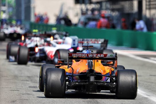 Daniel Ricciardo (AUS) McLaren MCL35M leaves the pits.
11.09.2021. Formula 1 World Championship, Rd 14, Italian Grand Prix, Monza, Italy, Sprint Day.
- www.xpbimages.com, EMail: requests@xpbimages.com © Copyright: Moy / XPB Images