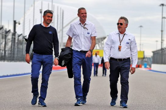 Michael Masi (AUS) FIA Race Director walks the circuit with others.
23.09.2021. Formula 1 World Championship, Rd 15, Russian Grand Prix, Sochi Autodrom, Sochi, Russia, Preparation Day.
- www.xpbimages.com, EMail: requests@xpbimages.com &copy; Copyright: Moy / XPB Images