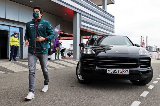 Lance Stroll (CDN) Aston Martin F1 Team.
24.09.2021. Formula 1 World Championship, Rd 15, Russian Grand Prix, Sochi Autodrom, Sochi, Russia, Practice Day.
- www.xpbimages.com, EMail: requests@xpbimages.com &copy; Copyright: Moy / XPB Images