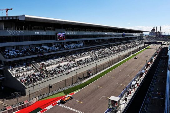 Lando Norris (GBR) McLaren MCL35M.
24.09.2021. Formula 1 World Championship, Rd 15, Russian Grand Prix, Sochi Autodrom, Sochi, Russia, Practice Day.
- www.xpbimages.com, EMail: requests@xpbimages.com &copy; Copyright: Batchelor / XPB Images