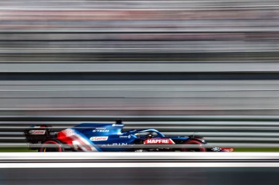 Fernando Alonso (ESP) Alpine F1 Team A521.
24.09.2021. Formula 1 World Championship, Rd 15, Russian Grand Prix, Sochi Autodrom, Sochi, Russia, Practice Day.
- www.xpbimages.com, EMail: requests@xpbimages.com &copy; Copyright: Charniaux / XPB Images