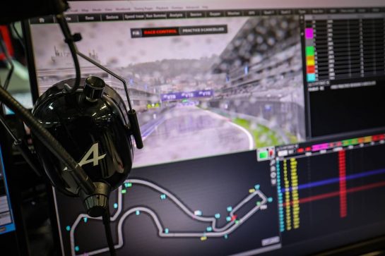 Circuit atmosphere - rain falls in the pits as FP3 is cancelled - Alpine F1 Team pits.
25.09.2021. Formula 1 World Championship, Rd 15, Russian Grand Prix, Sochi Autodrom, Sochi, Russia, Qualifying Day.
- www.xpbimages.com, EMail: requests@xpbimages.com © Copyright: Charniaux / XPB Images