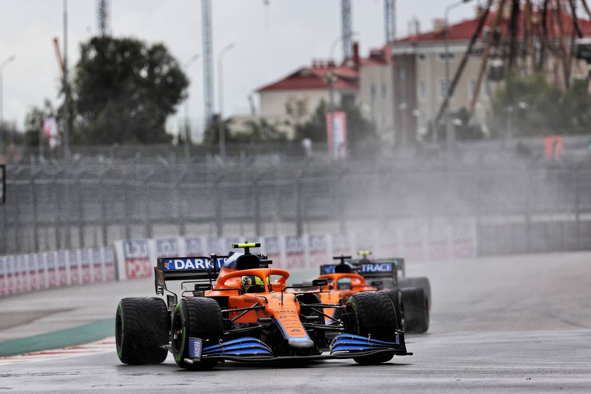 Lando Norris (GBR) McLaren MCL35M. 25.09.2021. Formula 1 World Championship, Rd 15, Russian Grand Prix, Sochi