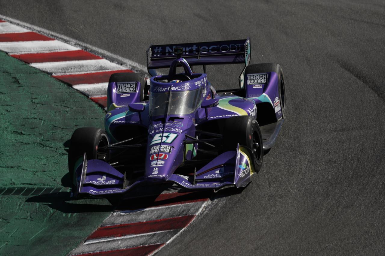 Grosjean snatches third IndyCar podium at Laguna Seca