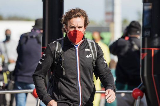 Fernando Alonso (ESP) Alpine F1 Team.
08.10.2021 Formula 1 World Championship, Rd 16, Turkish Grand Prix, Istanbul, Turkey, Practice Day.
- www.xpbimages.com, EMail: requests@xpbimages.com &copy; Copyright: Bearne / XPB Images