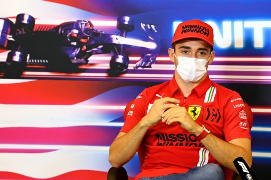 Charles Leclerc (MON) Ferrari in the FIA Press Conference.
21.10.2021. Formula 1 World Championship, Rd 17, United States Grand Prix, Austin, Texas, USA, Preparation Day.
- www.xpbimages.com, EMail: requests@xpbimages.com © Copyright: FIA Pool Image for Editorial Use Only