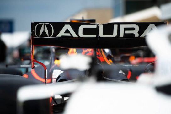 Red Bull Racing RB16B - Acura branding.
21.10.2021. Formula 1 World Championship, Rd 17, United States Grand Prix, Austin, Texas, USA, Preparation Day.
- www.xpbimages.com, EMail: requests@xpbimages.com © Copyright: Price / XPB Images
