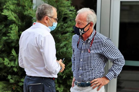 (L to R): Stefano Domenicali (ITA) Formula One President and CEO with Greg Maffei (USA) Liberty Media Corporation President and Chief Executive Officer.
23.10.2021. Formula 1 World Championship, Rd 17, United States Grand Prix, Austin, Texas, USA, Qualifying Day.
- www.xpbimages.com, EMail: requests@xpbimages.com &copy; Copyright: Moy / XPB Images