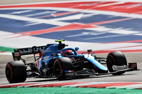 Esteban Ocon (FRA) Alpine F1 Team A521.
23.10.2021. Formula 1 World Championship, Rd 17, United States Grand Prix, Austin, Texas, USA, Qualifying Day.
- www.xpbimages.com, EMail: requests@xpbimages.com &copy; Copyright: Batchelor / XPB Images