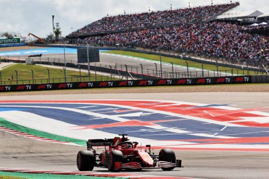Charles Leclerc (MON) Ferrari SF-21.
23.10.2021. Formula 1 World Championship, Rd 17, United States Grand Prix, Austin, Texas, USA, Qualifying Day.
- www.xpbimages.com, EMail: requests@xpbimages.com &copy; Copyright: Batchelor / XPB Images