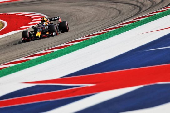Sergio Perez (MEX) Red Bull Racing RB16B.
23.10.2021. Formula 1 World Championship, Rd 17, United States Grand Prix, Austin, Texas, USA, Qualifying Day.
- www.xpbimages.com, EMail: requests@xpbimages.com &copy; Copyright: Moy / XPB Images