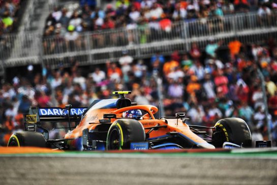 Lando Norris (GBR) McLaren MCL35M.
23.10.2021. Formula 1 World Championship, Rd 17, United States Grand Prix, Austin, Texas, USA, Qualifying Day.
- www.xpbimages.com, EMail: requests@xpbimages.com &copy; Copyright: Price / XPB Images