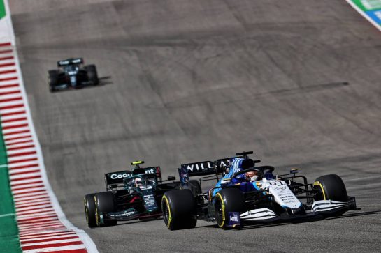 George Russell (GBR) Williams Racing FW43B.
24.10.2021. Formula 1 World Championship, Rd 17, United States Grand Prix, Austin, Texas, USA, Race Day.
- www.xpbimages.com, EMail: requests@xpbimages.com &copy; Copyright: Batchelor / XPB Images
