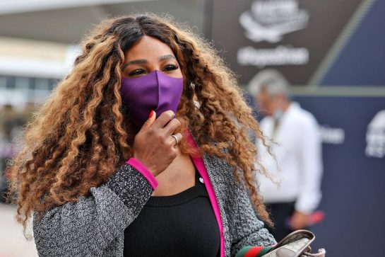 Serena Williams (USA) Tennis Player.
24.10.2021. Formula 1 World Championship, Rd 17, United States Grand Prix, Austin, Texas, USA, Race Day.
- www.xpbimages.com, EMail: requests@xpbimages.com &copy; Copyright: Moy / XPB Images