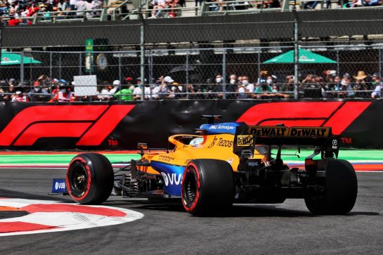 Daniel Ricciardo (AUS) McLaren MCL35M.
05.11.2021. Formula 1 World Championship, Rd 18, Mexican Grand Prix, Mexico City, Mexico, Practice Day.
- www.xpbimages.com, EMail: requests@xpbimages.com &copy; Copyright: Batchelor / XPB Images