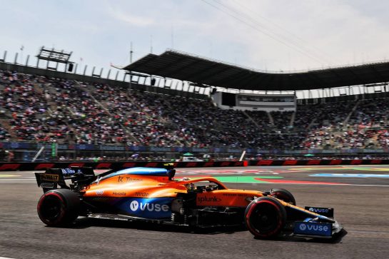 Lando Norris (GBR) McLaren MCL35M.
05.11.2021. Formula 1 World Championship, Rd 18, Mexican Grand Prix, Mexico City, Mexico, Practice Day.
- www.xpbimages.com, EMail: requests@xpbimages.com &copy; Copyright: Batchelor / XPB Images