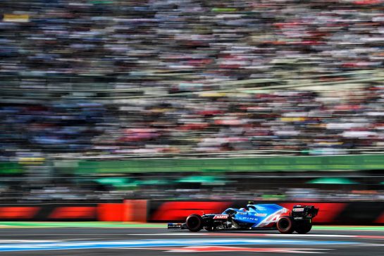 Esteban Ocon (FRA) Alpine F1 Team A521.
05.11.2021. Formula 1 World Championship, Rd 18, Mexican Grand Prix, Mexico City, Mexico, Practice Day.
- www.xpbimages.com, EMail: requests@xpbimages.com &copy; Copyright: Carrezevoli / XPB Images