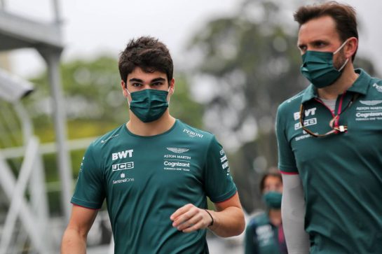 Lance Stroll (CDN) Aston Martin F1 Team.
11.11.2021. Formula 1 World Championship, Rd 19, Brazilian Grand Prix, Sao Paulo, Brazil, Preparation Day.
- www.xpbimages.com, EMail: requests@xpbimages.com &copy; Copyright: XPB Images