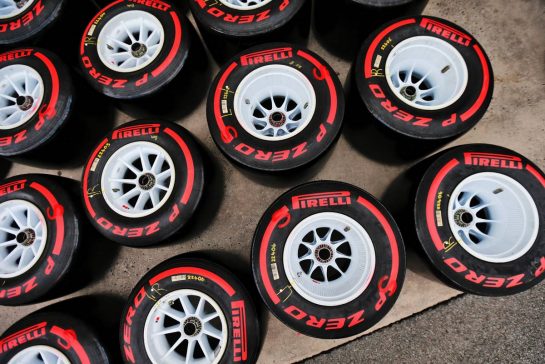 Pirelli tyres.
11.11.2021. Formula 1 World Championship, Rd 19, Brazilian Grand Prix, Sao Paulo, Brazil, Preparation Day.
- www.xpbimages.com, EMail: requests@xpbimages.com &copy; Copyright: XPB Images