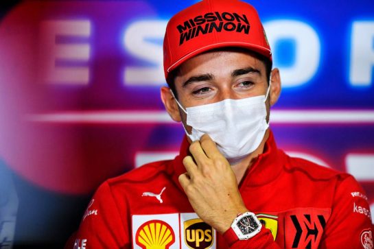 Charles Leclerc (MON) Ferrari in the FIA Press Conference.
11.11.2021. Formula 1 World Championship, Rd 19, Brazilian Grand Prix, Sao Paulo, Brazil, Preparation Day.
- www.xpbimages.com, EMail: requests@xpbimages.com &copy; Copyright: Carezzevoli / XPB Images