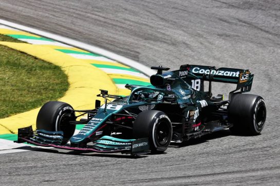 Lance Stroll (CDN) Aston Martin F1 Team AMR21.
13.11.2021. Formula 1 World Championship, Rd 19, Brazilian Grand Prix, Sao Paulo, Brazil, Sprint Race Day.
- www.xpbimages.com, EMail: requests@xpbimages.com © Copyright: Batchelor / XPB Images