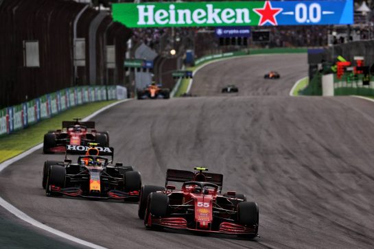 Carlos Sainz Jr (ESP) Ferrari SF-21.
13.11.2021. Formula 1 World Championship, Rd 19, Brazilian Grand Prix, Sao Paulo, Brazil, Sprint Race Day.
- www.xpbimages.com, EMail: requests@xpbimages.com © Copyright: Batchelor / XPB Images