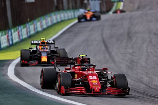 Carlos Sainz Jr (ESP) Ferrari SF-21.
13.11.2021. Formula 1 World Championship, Rd 19, Brazilian Grand Prix, Sao Paulo, Brazil, Sprint Race Day.
- www.xpbimages.com, EMail: requests@xpbimages.com © Copyright: Batchelor / XPB Images