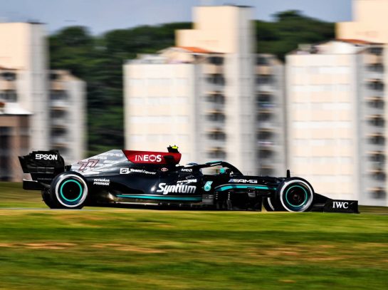 Valtteri Bottas (FIN) Mercedes AMG F1 W12.
14.11.2021. Formula 1 World Championship, Rd 19, Brazilian Grand Prix, Sao Paulo, Brazil, Race Day.
- www.xpbimages.com, EMail: requests@xpbimages.com &copy; Copyright: Carezzevoli / XPB Images