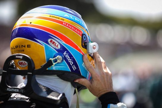 Fernando Alonso (ESP) Alpine F1 Team on the grid.
14.11.2021. Formula 1 World Championship, Rd 19, Brazilian Grand Prix, Sao Paulo, Brazil, Race Day.
- www.xpbimages.com, EMail: requests@xpbimages.com &copy; Copyright: Charniaux / XPB Images