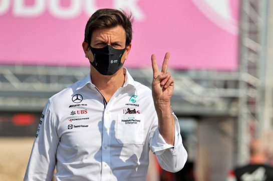 Toto Wolff (GER) Mercedes AMG F1 Shareholder and Executive Director.
19.11.2021 Formula 1 World Championship, Rd 20, Qatar Grand Prix, Doha, Qatar, Practice Day.
- www.xpbimages.com, EMail: requests@xpbimages.com © Copyright: Batchelor / XPB Images