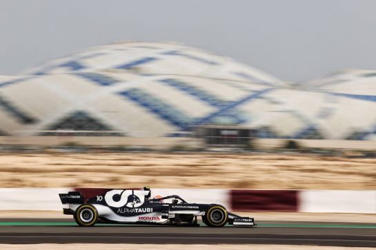 Pierre Gasly (FRA) AlphaTauri AT02.
19.11.2021 Formula 1 World Championship, Rd 20, Qatar Grand Prix, Doha, Qatar, Practice Day.
- www.xpbimages.com, EMail: requests@xpbimages.com © Copyright: Charniaux / XPB Images