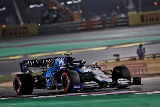 Nicholas Latifi (CDN) Williams Racing FW43B.
20.11.2021. Formula 1 World Championship, Rd 20, Qatar Grand Prix, Doha, Qatar, Qualifying Day.
- www.xpbimages.com, EMail: requests@xpbimages.com © Copyright: Batchelor / XPB Images