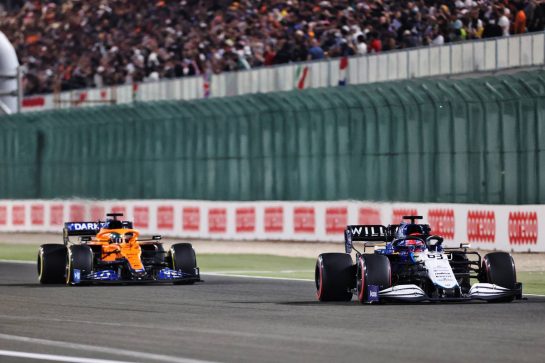 George Russell (GBR) Williams Racing FW43B.
21.11.2021. Formula 1 World Championship, Rd 20, Qatar Grand Prix, Doha, Qatar, Race Day.
- www.xpbimages.com, EMail: requests@xpbimages.com © Copyright: Charniaux / XPB Images