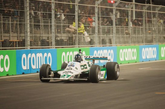 The Williams FW07C.
02.12.2021. Formula 1 World Championship, Rd 21, Saudi Arabian Grand Prix, Jeddah, Saudi Arabia, Preparation Day.
- www.xpbimages.com, EMail: requests@xpbimages.com © Copyright: Bearne / XPB Images