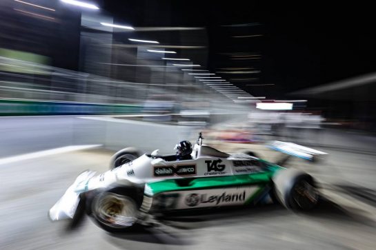 Damon Hill (GBR) and Martin Brundle drive the Williams FW07
02.12.2021. Formula 1 World Championship, Rd 21, Saudi Arabian Grand Prix, Jeddah, Saudi Arabia, Preparation Day.
- www.xpbimages.com, EMail: requests@xpbimages.com © Copyright: Charniaux / XPB Images