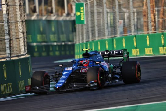 Esteban Ocon (FRA) Alpine F1 Team A521.
03.12.2021 Formula 1 World Championship, Rd 21, Saudi Arabian Grand Prix, Jeddah, Saudi Arabia, Practice Day.
- www.xpbimages.com, EMail: requests@xpbimages.com © Copyright: Charniaux / XPB Images